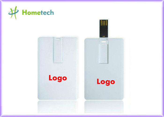 บัตรเครดิตสีขาวอุปกรณ์จัดเก็บ USB อุปกรณ์สำหรับธุรกิจและของขวัญวันหยุดสำหรับโรงเรียน / นักเรียน