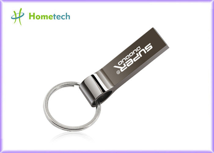 รูปนิ้วหัวแม่มือ USB เมมโมรี่สติ๊ก 32GB 64GB 128GB สีเงินด้วยคีย์เชียร