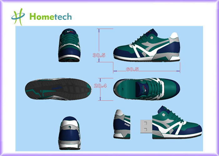 รองเท้าผ้าใบ Customized USB Flash Drive การถ่ายโอนไฟล์, ส่วนบุคคลแฟลชไดรฟ์รองเท้ากีฬากลางแจ้ง