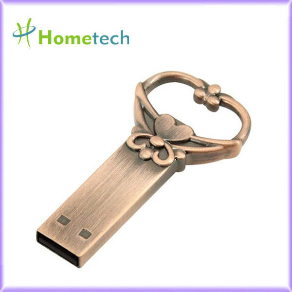 Metal Love Knot Key Shape 16GB USB 2.0 รูปกุญแจโลหะแฟลชไดรฟ์ usb แฟลชคีย์แฟลช