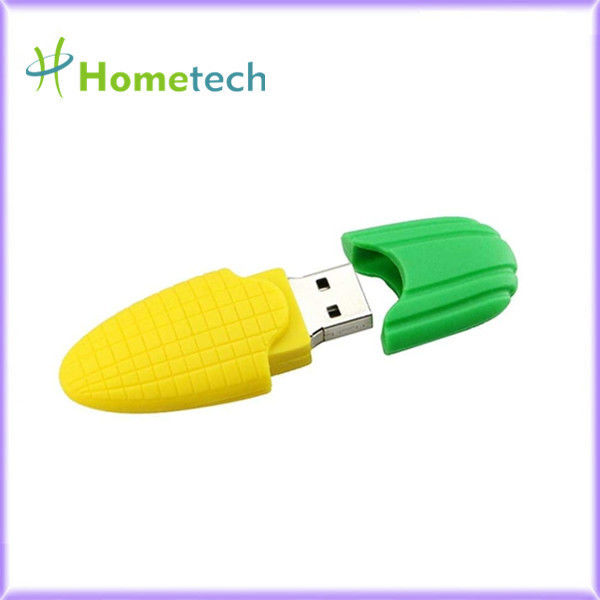 Cartoon Corn PVC แฟลชไดรฟ์ USB แบบกำหนดเอง 2.0 3.0 2GB 4GB 8GB 16GB 32GB 64GB