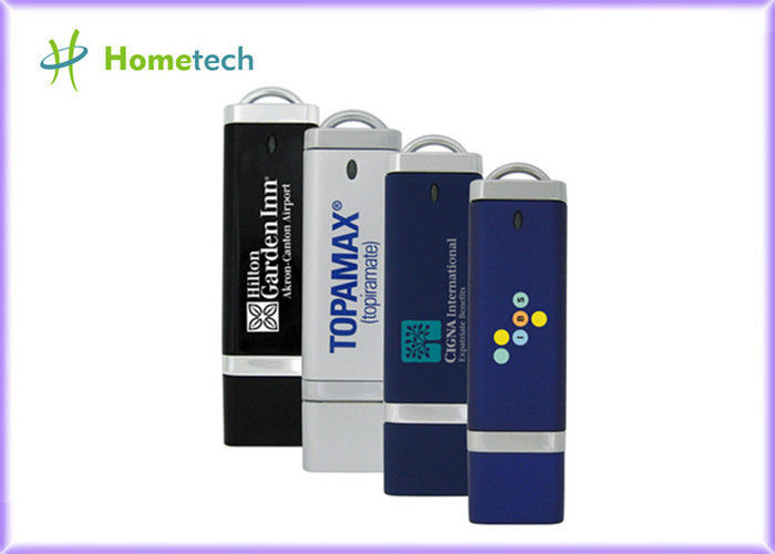 แฟลชไดรฟ์หน่วยความจำแฟลชพลาสติก USB 2.0 สีสันสดใสพร้อมการพิมพ์โลโก้เมมโมรี่สติ๊ก USB ราคาถูกกว่า 16GB / 32GB