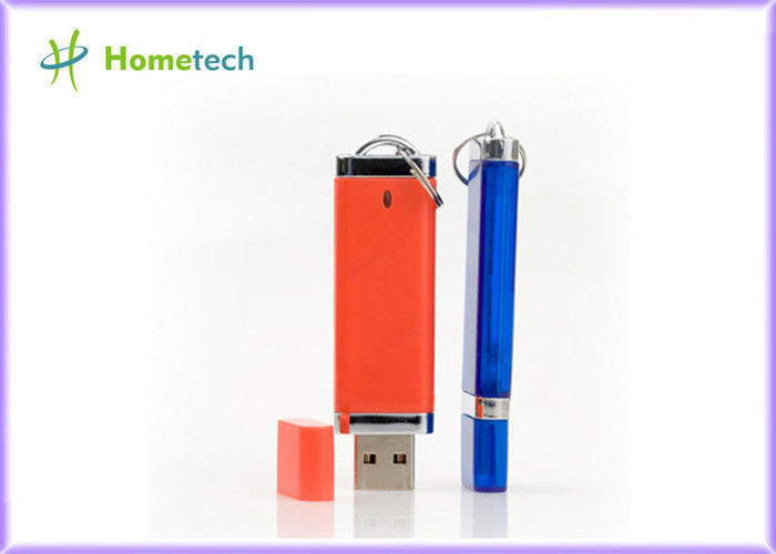 แฟลชไดรฟ์หน่วยความจำแฟลชพลาสติก USB 2.0 สีสันสดใสพร้อมการพิมพ์โลโก้เมมโมรี่สติ๊ก USB ราคาถูกกว่า 16GB / 32GB