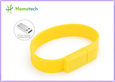 Customized Personalized Silicone USB 1GB 2GB 4GB 8GB Wristband USB Flash Drive RoHS FCC