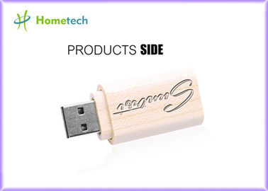 ซื้อ Customized Logo 4GB 8GB USB Flash Drive Pendrive Wooden USB Sticks การผลิตออนไลน์