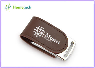 ซื้อ Leather Usb Disk Custom Metal PU 4GB 8GB Pendrive 64MB To 32GB การผลิตออนไลน์