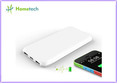 ซื้อ Ultra Thin portable 2 charging ports compact power bank 10000mAh Li - polymer battery การผลิตออนไลน์