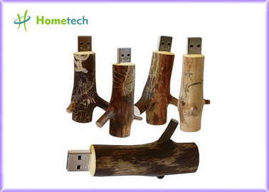 ซื้อ Novetly 2.0 tree branch Wooden USB Flash Drive promotional 4GB 8GB 16GB 32GB การผลิตออนไลน์