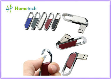 ซื้อ High Speed Leather USB Flash Disk 64gb / USB 2.0 Pen Drive 4gb With FCC RoHS Standard การผลิตออนไลน์