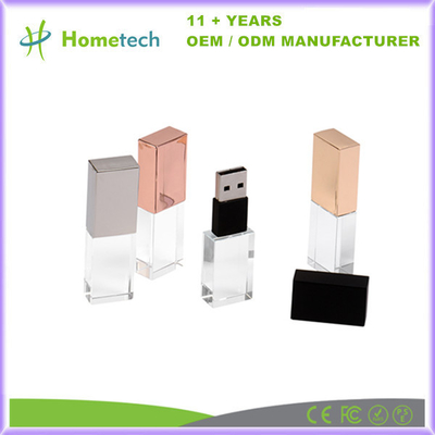 ซื้อ แฟลชไดรฟ์ USB Glass Crystal ความเร็วสูง 8GB 16GB 4GB แฟลชไดรฟ์ USB โปร่งใส การผลิตออนไลน์