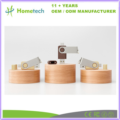 ซื้อ Twister Wood แบมบึว Walnut Maple แบบ C USB 3.0 Pen Drive OTG USB 2.0 แฟลชดริฟ การผลิตออนไลน์