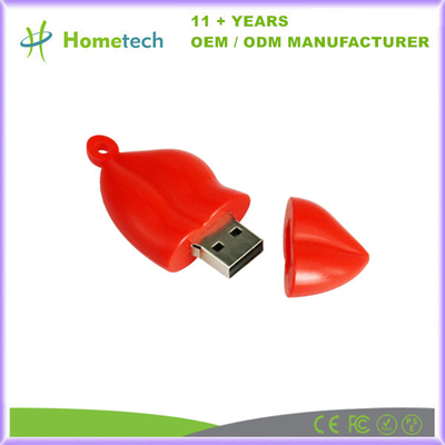 ซื้อ PVC Cute Lip Shape Customized USB Flash Drive Custom Mouth USB Memory Stick 8GB 4GB การใช้งานของเครื่องยนต์ การผลิตออนไลน์