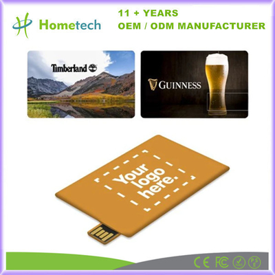 ซื้อ ง่ายต่อการพกพา บัตรเครดิตแบบกําหนดเอง รูปทรง USB พิมพ์ด้วยโลโก้ของคุณ 128MB / 256MB / 512MB/ 1GB- 64GB การผลิตออนไลน์