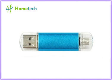 ซื้อ 2GB High Speed OTG Mobile Phone USB Flash Drive U Disk Blue , 10MB/s การผลิตออนไลน์