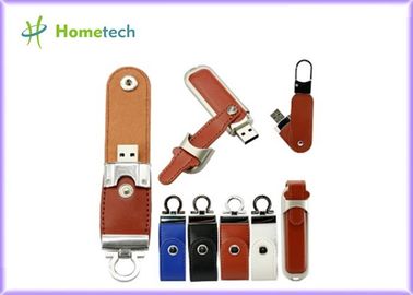 ซื้อ Pendrive 64GB 128GB หนัง USB แฟลชดิสก์ 32GB Memory Stick แฟลชความเร็วสูง การผลิตออนไลน์