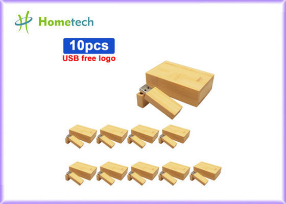 ซื้อ แฟลชไดรฟ์ USB ไม้ไผ่ไม้ไผ่รีไซเคิล 16GB 3.0 เป็นมิตรกับสิ่งแวดล้อมพร้อมกล่องไม้ การผลิตออนไลน์