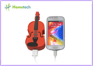 ซื้อ PVC Unique Guitar Mobile Battery Backup Charger Universal USB Compact การผลิตออนไลน์
