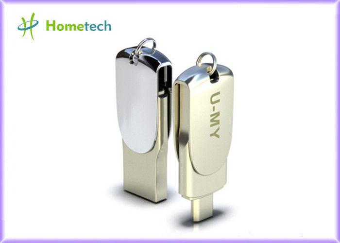 Magical Rotate 3 in 1 mental OTG USB flash drive expanding memory stock for iphone ,ipad,android for 8GB and 16G