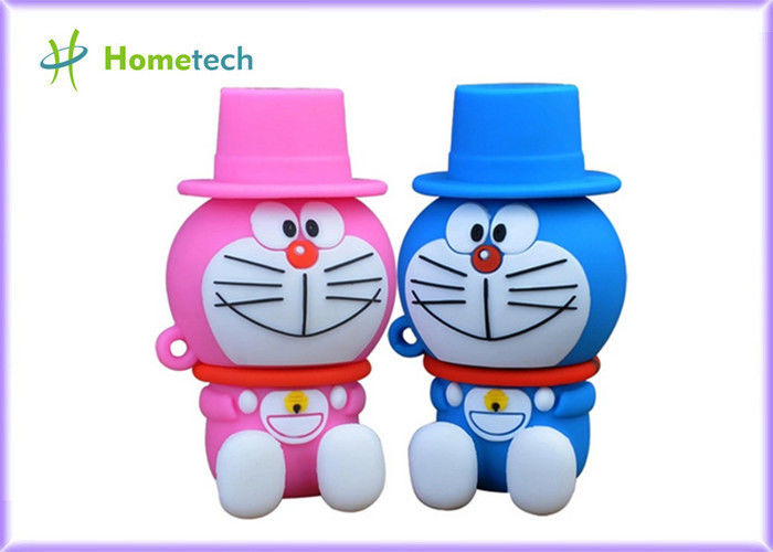 Rubber PC / Android OS 	Cell Phone USB Flash Drive , PVC OTG Thumb Drive Pink Green