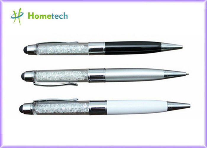 แฟลชไดรฟ์ USB แฟลชไดรฟ์ปากกาคริสตัลความเร็วสูงแฟลชไดรฟ์ USB รูปร่างปากกา 2gb / 8gb / 16gb / 32gb
