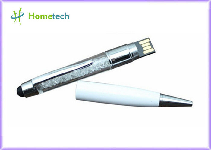 แฟลชไดรฟ์ USB แฟลชไดรฟ์ปากกาคริสตัลความเร็วสูงแฟลชไดรฟ์ USB รูปร่างปากกา 2gb / 8gb / 16gb / 32gb