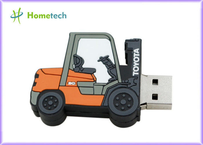Forklift Style 64g Customized Usb Flash Drive / Pen Drive Usb 2.0 Support Windows ME / XP