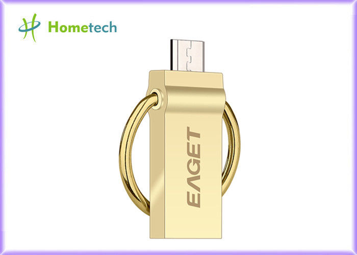 Eaget 2 In 1 OTG 16GB Usb 3.0 Thumb Drive Shockproof With 140MB/S Max Read Speed