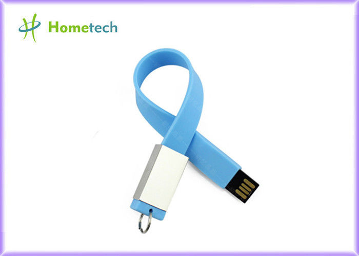 สายรัดข้อมือซิลิโคนกันน้ำ USB 2.0 Memory Stick, แฟลชไดรฟ์ปากกา 4GB 32GB โลโก้ที่กำหนดเอง