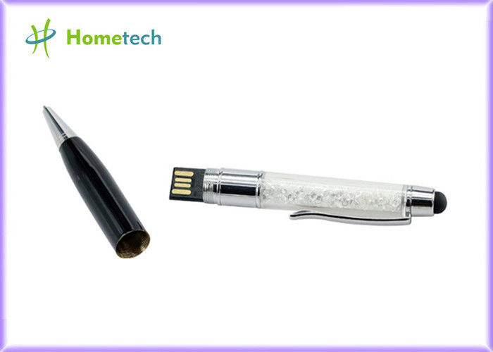 หลักฐานการกระแทก Silver Crystal U Disk / USB Flash Pen Drive 16GB 32GB