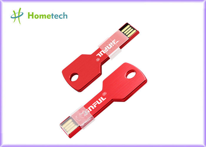 อะลูมิเนียมอัลลอย Key USB Memory Stick, เงินกันน้ำ memory pendrive สำคัญ
