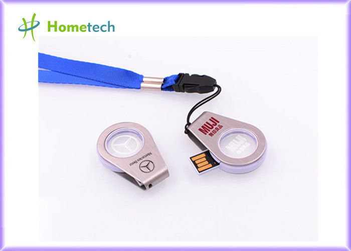 360 °หมุนอะแดปเตอร์ USB ขนาดมินิอะลูมิเนียม / อะแดปเตอร์ไดรฟ์ USB สนับสนุน USB 2.0 พร้อมไฟ LED