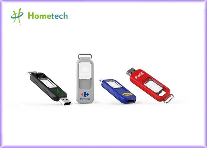 Non-Type พลาสติก USB Flash Drive Toshiba / Samsung Hip พร้อมอะคริลิค 3D Laser Inside