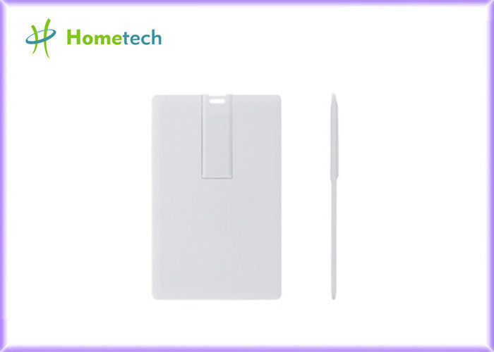 บัตรสีขาวกำหนดเองบัตรเครดิตอุปกรณ์เก็บข้อมูล USB 8GB 8GB 16GB 32GB ความเร็วสูง