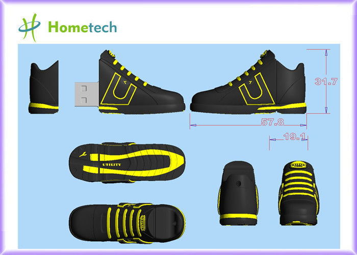 2020 ใหม่ผลิตภัณฑ์ usb รองเท้ากีฬาที่กำหนดเอง 4 กิกะไบต์รองเท้าผ้าใบรูปร่าง usb แฟลชไดรฟ์กับ OEM ลายนูนโลโก้ usb