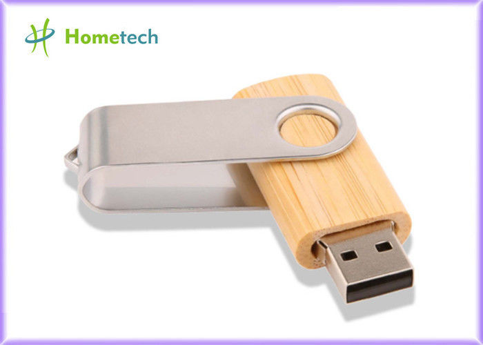 แฟลชไดรฟ์ USB ไม้บิดโลโก้ส่วนบุคคลหมุน 4GB 8GB 8GB 16G Memory Stick