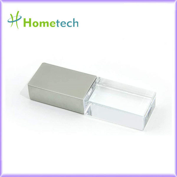 แฟลชไดรฟ์ USB รูปร่างที่กำหนดเองความเร็วสูง USB2.0 / 3.0 โปรโมชั่น LED คริสตัลแฟลชไดรฟ์ USB สำหรับของขวัญทางธุรกิจ