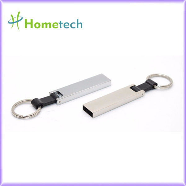 แฟลชไดรฟ์ USB กันน้ำความเร็วสูง 64 GB Thumb 128GB FCC 15MB / S เมมโมรี่สติ๊ก USB เมทัลพร้อม Keyholder