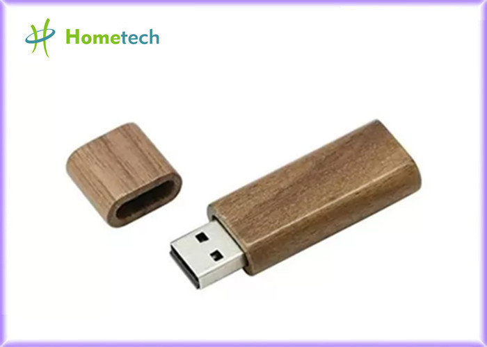 พีซีสี่เหลี่ยมผืนผ้าแฟลชไดรฟ์ USB ไม้ 64GB 128GB