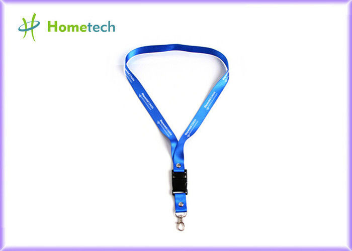 โฆษณา Blue Lanyard USB Stick 16gb แฟลชไดรฟ์หน่วยความจำที่กำหนดเองสำหรับวิศวกร / นักออกแบบ