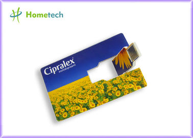 บัตรของขวัญบัตรอุปกรณ์จัดเก็บข้อมูล USB / 512MB ความจุขนาดใหญ่ Thumb Drive เต็มรูปแบบการพิมพ์โลโก้สี