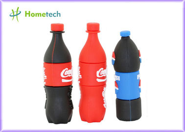 ขวดเป๊ปซี่ PVC ที่กำหนดเองไดรฟ์ USB / ของขวัญ Memory Stick USB ส่วนบุคคล