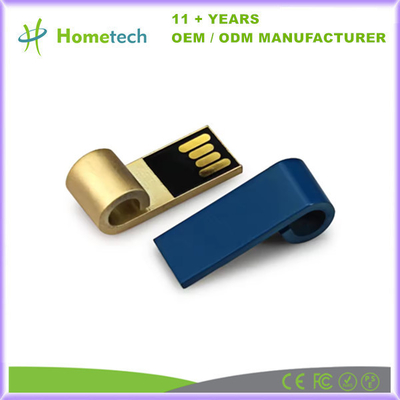 เครื่องยืดหยุ่น Metal Mini USB Flash Drive สําหรับ Windows Mac และ Linux