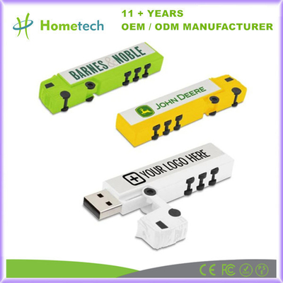พลาสติก รูปแบบรถบรรทุก USB Memory Flash 16GB 32GB 64GB USB Pendrive พร้อมพิมพ์โลโก้