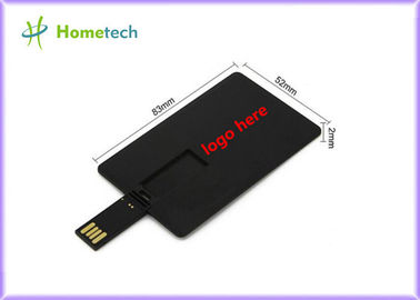 บัตรพลาสติกสีดำ / บัตรเครดิตโลโก้ที่กำหนดเองการออกแบบธุรกิจไดรฟ์ USB Flash Drive 4GB 8GB 16GB 32GB