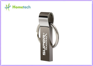 รูปนิ้วหัวแม่มือ USB เมมโมรี่สติ๊ก 32GB 64GB 128GB สีเงินด้วยคีย์เชียร