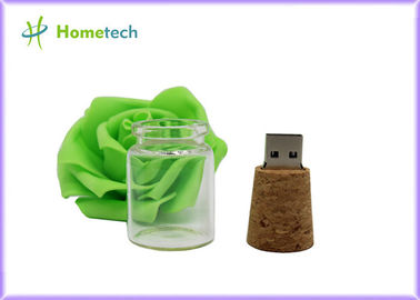 ไดรฟ์ USB ขนาด 16 GB ไดรฟ์รูปขวดคริสตัลส่งเสริมการขายรูปขวด