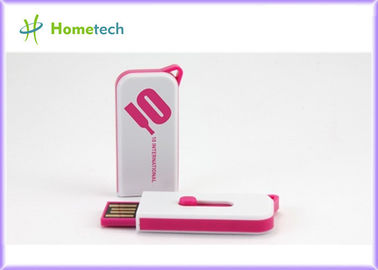 หน่วยความจำ USB แบบผลักและดึงพลาสติก 8GB พร้อมชิปแฟลชไดรฟ์ USB เกรด A / พลาสติกพร้อม PenDrive 2.0 ความเร็วสูง