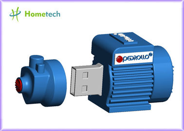 Blue Original 8GB Personalized USB Flash Drives In Win , Mac 9.0 , Linux 2.4