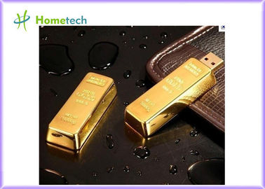 High End USB 1.1 / 2.0 Metal Thumb Drives Gold Bar 2GB 4GB 8GB 16GB 32GB