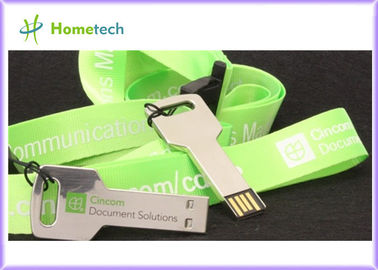 Metal Key Shape USB with Custom Logo Printing 1GB , 2GB , 4GB